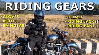 ALL MY RIDING GEARS  BEST BUDGET RIDING GEARS AND RAIN GEAR [upl. by Niu]