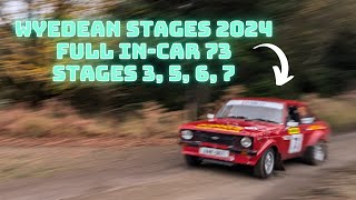 Wyedean Rally Stages 2024  MK2 Escort Rally  In car footage  First time driver and codriver [upl. by Jovitta]