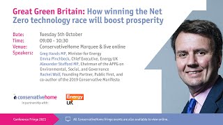 Great Green Britain How winning the Net Zero technology race will boost prosperity [upl. by Gnut]