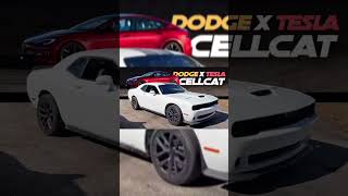 Tesla Model S Plaid Transforms Into A Dodge Challenger Hellcat After Body Swap [upl. by Platt962]