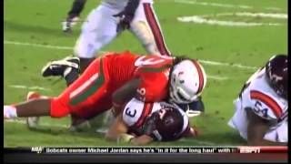 Miami vs Virginia Tech 2012 highlights [upl. by Ariom]