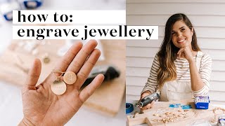 Engraving jewellery using A Dremel [upl. by Orvie736]