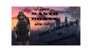 TENUE MASTODONTE SANS CODAGE NI SUPPRESSION DE PERSONNAGES GTA 5 ONLINE 157 [upl. by Shaner]