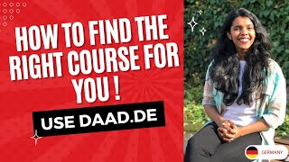 How to find the right course in Germany  Use DAAD Website study freeeducation germany [upl. by Ailemak15]