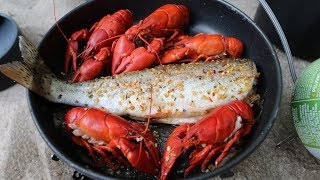 Catch n Cook SPICY Crawfish and WILD Trout [upl. by Bromleigh]