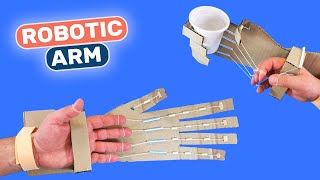 How to Make Robotic Arm from Cardboard DIY Easy Paper crafts for School Science Projects [upl. by Penoyer268]