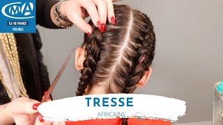 Comment réaliser une tresse africaine [upl. by Rosalind]