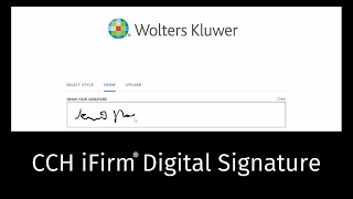 CCH iFirm Digital Signature [upl. by Zarla]