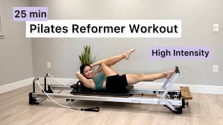 Pilates Reformer Workout  25 min  High Intensity  Circuit Format [upl. by Eillen]