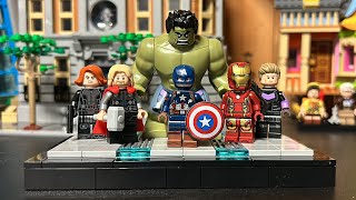 LEGO Custom Avengers Display [upl. by Aynotan]