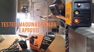 Maquina de solda inversora 165 A Pró Euro BIVOLT [upl. by Kinchen]