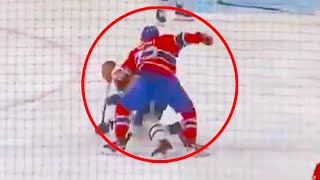 Arber Xhekaj Fights Cedric Paré From Patrik Laine Injury  Maple Leafs vs Canadiens Highlights [upl. by Rufena]