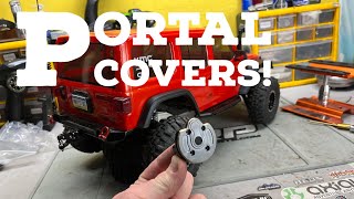 How to install brass portal covers on AR45P axles Scx10 iii Jeep [upl. by Inait690]