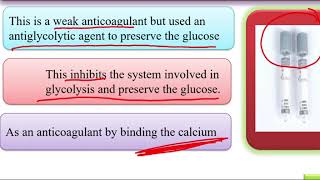 Anticoagulant PotOxalate amp Sod Fluoride [upl. by Kwabena438]