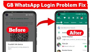 gb whatsapp could not link device try again later  gb whatsapp login problem fix  Ajit Tech [upl. by Whitman]