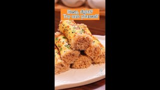 HOW TO MAKE EASY TASY CHEESE PORK FLOSS TOAST ROOL SHORT  SHORT SEA [upl. by Aehta]