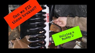 1995 Ford F150 Brake line repair helping a buddy [upl. by Niwrehs]