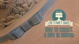 How to make a ribbon bow for your cakes cake board decorating ribbon boards tutorial [upl. by Marjy909]