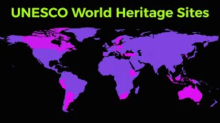 Map Countries with the Most UNESCO Heritage Sites [upl. by Goeselt]