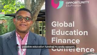 Global Education Finance Conference  In Conversation with Domingo Benitez Banco Adopem [upl. by Htennek]