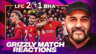 GRIZZLY MATCH REACTION LIVERPOOL 2 BRIGHTON 1  SLOT’S NEW MENTALITY GIANTS🔴 [upl. by Flan]