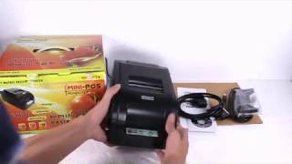 Unboxing MINIPOS MPRP76 Dot Matrix Printer 76mm Platinum [upl. by Ransome]