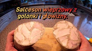 Odc 51 Pyszny swojski SALCESON z głowizną i golonką przepis od A do Z [upl. by Eilama]