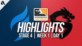 Dallas Fuel vs Shanghai Dragons  Overwatch League Highlights OWL Stage 4 Week 1 Day 1 [upl. by Biebel]