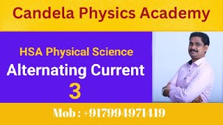 HSA Physical ScienceAlternating CurrentKerala PSCCandela Physics Academy4 [upl. by Palila]