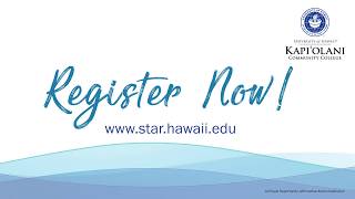 Kapiʻolani Community College Registration 2020 [upl. by Adella977]