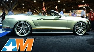 SEMA 2014 Legend Chip Foose Builds 2015 Mustang wMMD [upl. by Ahtar]