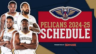 New Orleans Pelicans 2024‑25 NBA Schedule Release Video [upl. by Deina795]