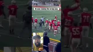 Kid Ran the Wrong Way and Tackled By Teammate  Coach Beast Youth Football Strategies [upl. by Eirrem]