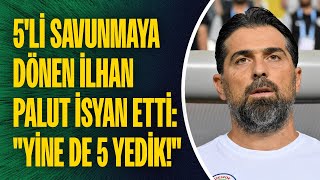 Galatasaraya önlem almak için 5li savunmaya dönen İlhan Palut isyan etti quotYİNE DE 5 YEDİKquot [upl. by Aztin]