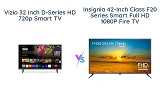 VIZIO D32hJ vs INSIGNIA NS42F201NA23  Smart TV Comparison 📺🔥 [upl. by Ymaj952]