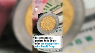 Peso mexicano se presiona hacia 20 por dólar por preocupaciones sobre Donald Trump [upl. by Falcone]