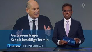 tagesschau in Einfacher Sprache 1900 Uhr 13112024 [upl. by Akemrehs]