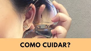 COLOQUEI PIERCING E INFLAMOU  Higiene e cuidados [upl. by Aleen629]