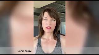 Milla Jovovich appeal to the Ukrainian people [upl. by Cicely]