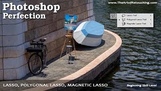 Photoshop Lasso Tool  Beginners Tutorial [upl. by Adnilym]