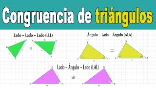 ⚠Congruencia de TRIÁNGULO Incluye VARIOS ejemplos [upl. by Palocz]