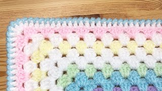 Crochet Crab Stitch Border [upl. by Leonora]