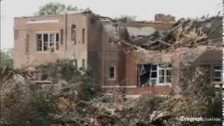 Aftermath of devastating Nebraska twin tornadoes [upl. by Nyladnewg]