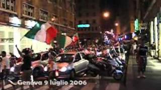 Genova festa Italia Campioni del Mondo 2006  9 luglio 2006 [upl. by Bealle776]