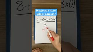 İşlem Bilgisi⁉️keşfet matematika math maths lgs yks ayt matematik shorts kesfet dgs [upl. by Hagile]