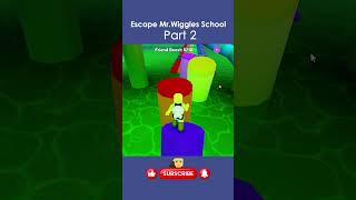 Escape MrWiggles School Part 2 roblox games robloxgames gameplay satisfying obby gaming [upl. by Shanahan]