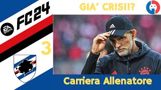 GIA IN CRISI FC 24 CARRIERA ALLENATORE SAMPDORIA Gameplay ITA EP3 [upl. by Aenert124]