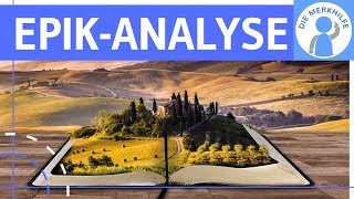 EpikAnalyse Interpretation literarischer epischer Texte  Vorgehensweise Aufbau amp Tipps [upl. by Duky]