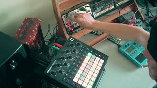 Hybride Jam circuit track Korg Volca Bass korg Nts1 [upl. by Ylrac693]