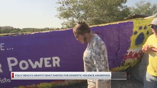 Friends dedicate Folly Beach boat to Summerville native allegedly killed by husband [upl. by Ardnod]